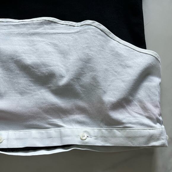 Stella and dot 2 in 1 pullover black striped sweatshirt varsity sweater Size M - Picture 9 of 9